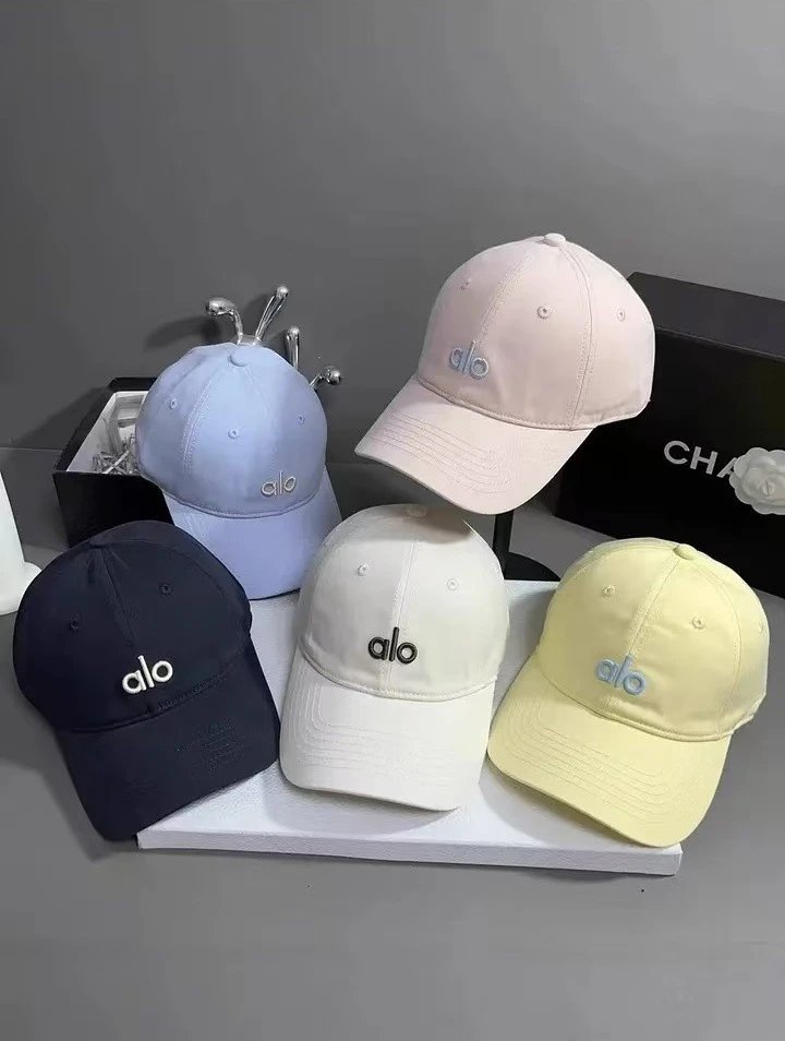 Alo Baseball Cap Light Blue Embroidered Logo Cap - 3