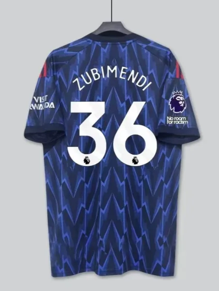 Manchester United 2021-22 Third Jersey Zubimendi #36 Blue - 1