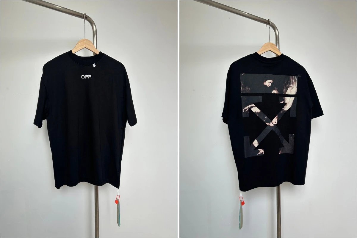 Off-White Arrow Print T-Shirt Black - 1