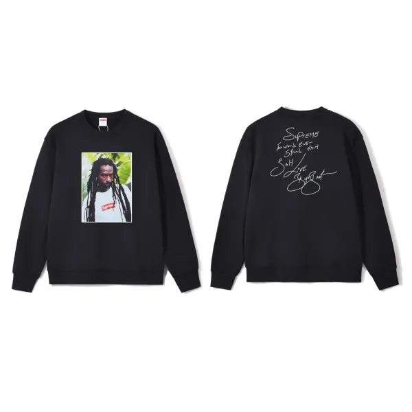 Supreme x Sah Band Photo Print Black Hoodie - 1