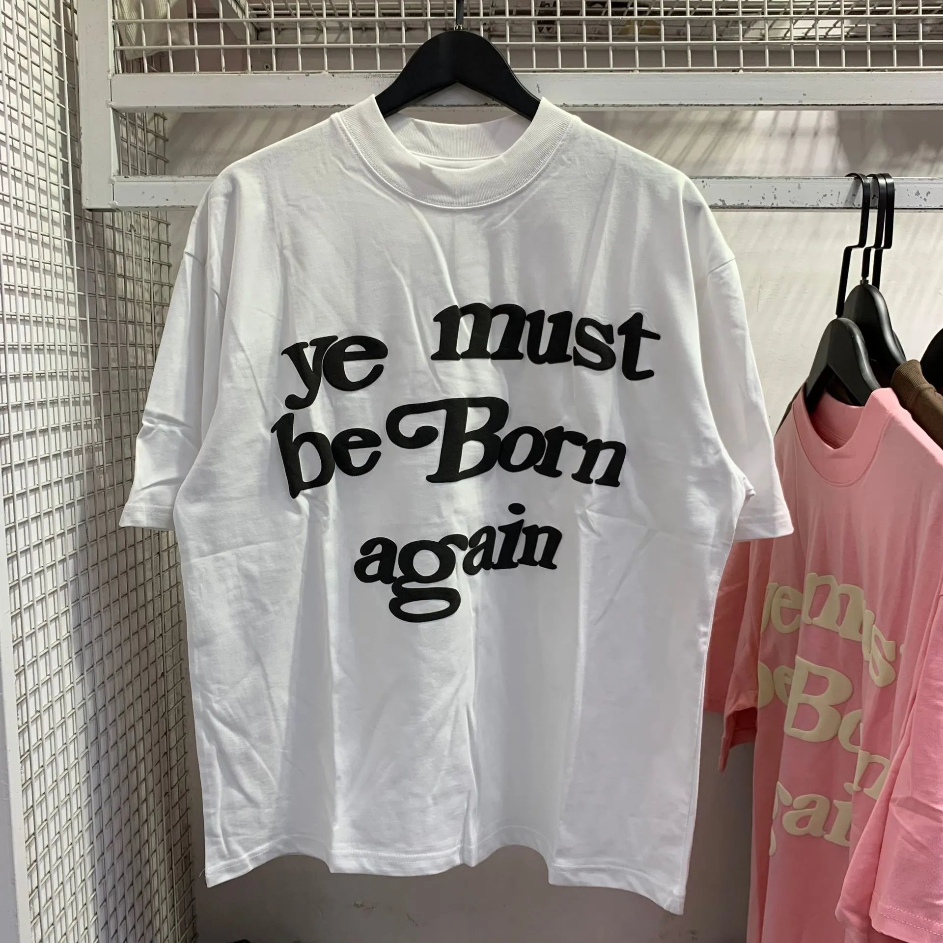 Fear of God Essentials Ye Must Be Born Again T-Shirt Olive Green - 5