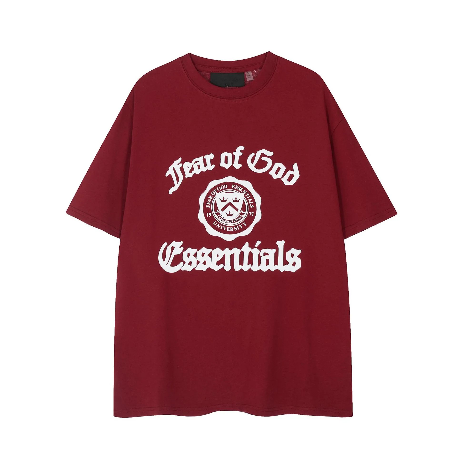 Fear of God Essentials University Print Navy T-Shirt - 5