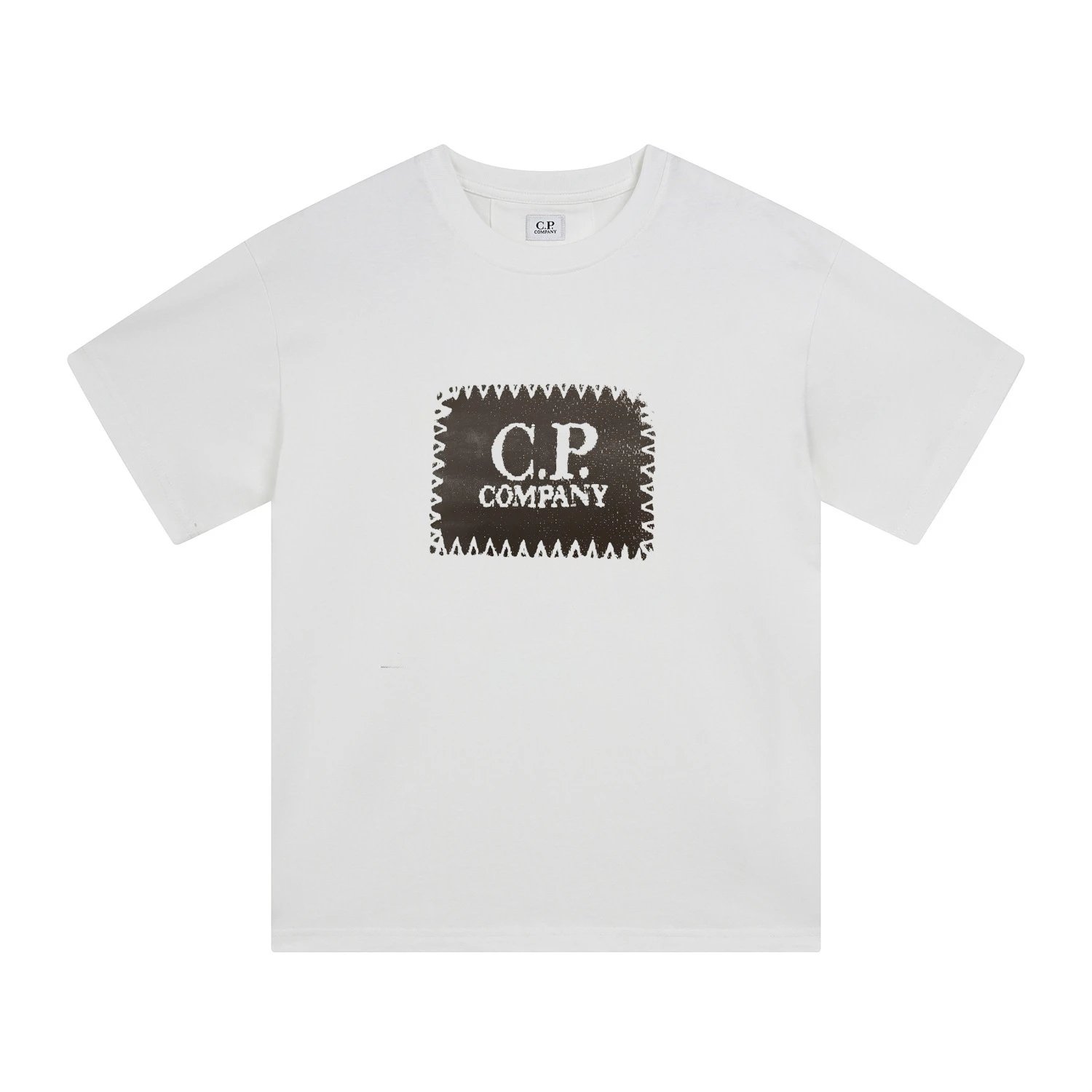 C.P. Company T-Shirts Logo Print Crewneck Short-Sleeve T-Shirt — 229 white