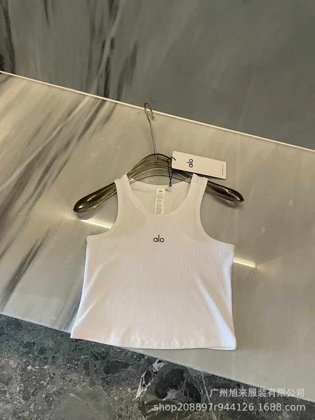 Alo Vests Ribbed Racerback Tank Top product detail image 7
