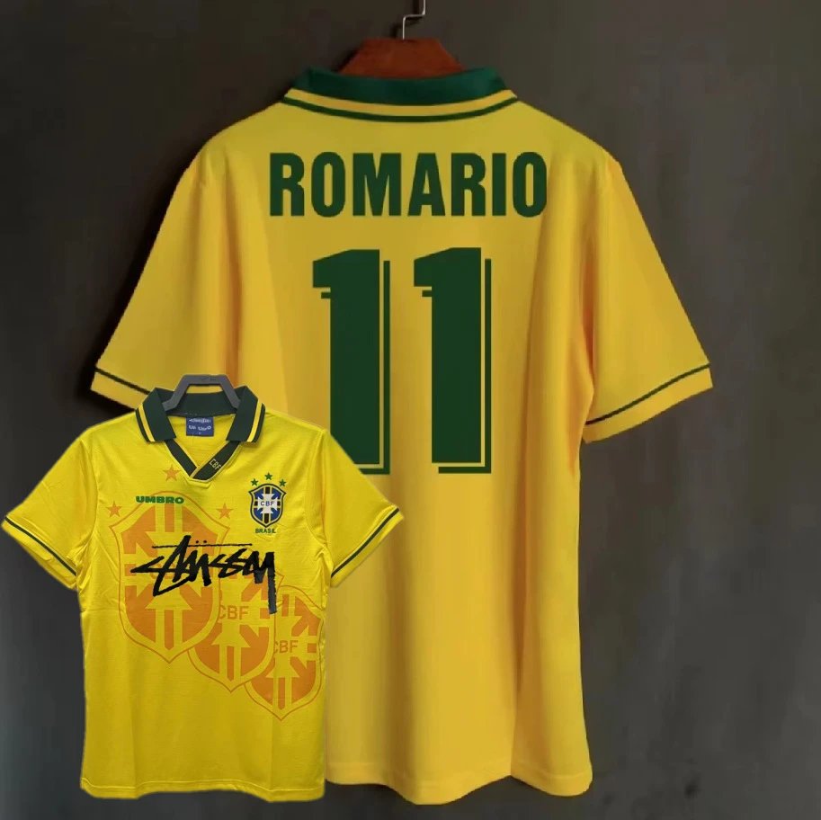CBF Brazil National Team Ronaldinho #11 Yellow Jersey - 11
