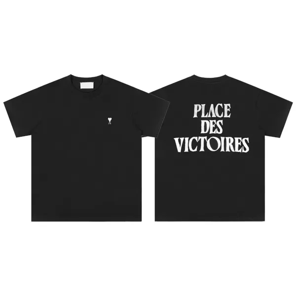 Comme des Garçons Play Place Des Victoires Black T-Shirt - 1