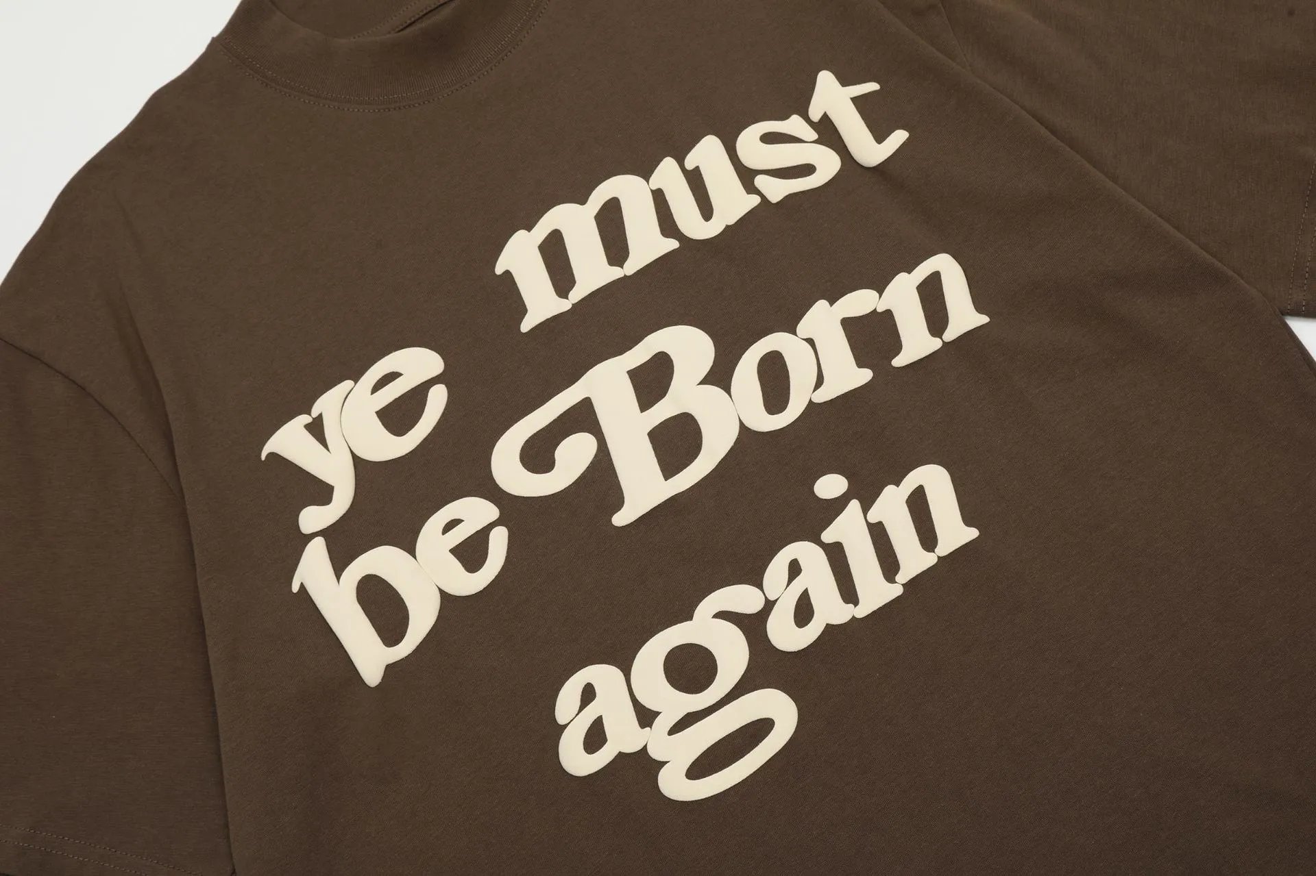 Fear of God Essentials Ye Must Be Born Again T-Shirt Olive Green - 34