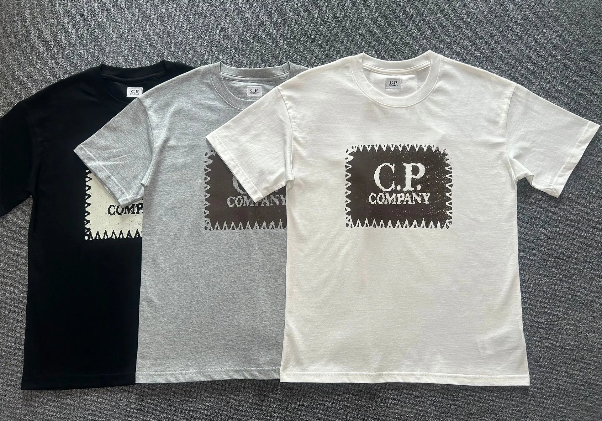 C.P. Company Patch Logo Black T-Shirt - 12
