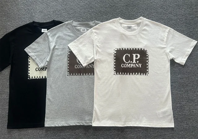 C.P. Company T-Shirts Logo Print Crewneck Short-Sleeve T-Shirt product detail image 11