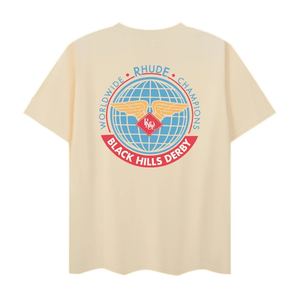 Rhude Town and Country Graphic T-Shirt White - 8