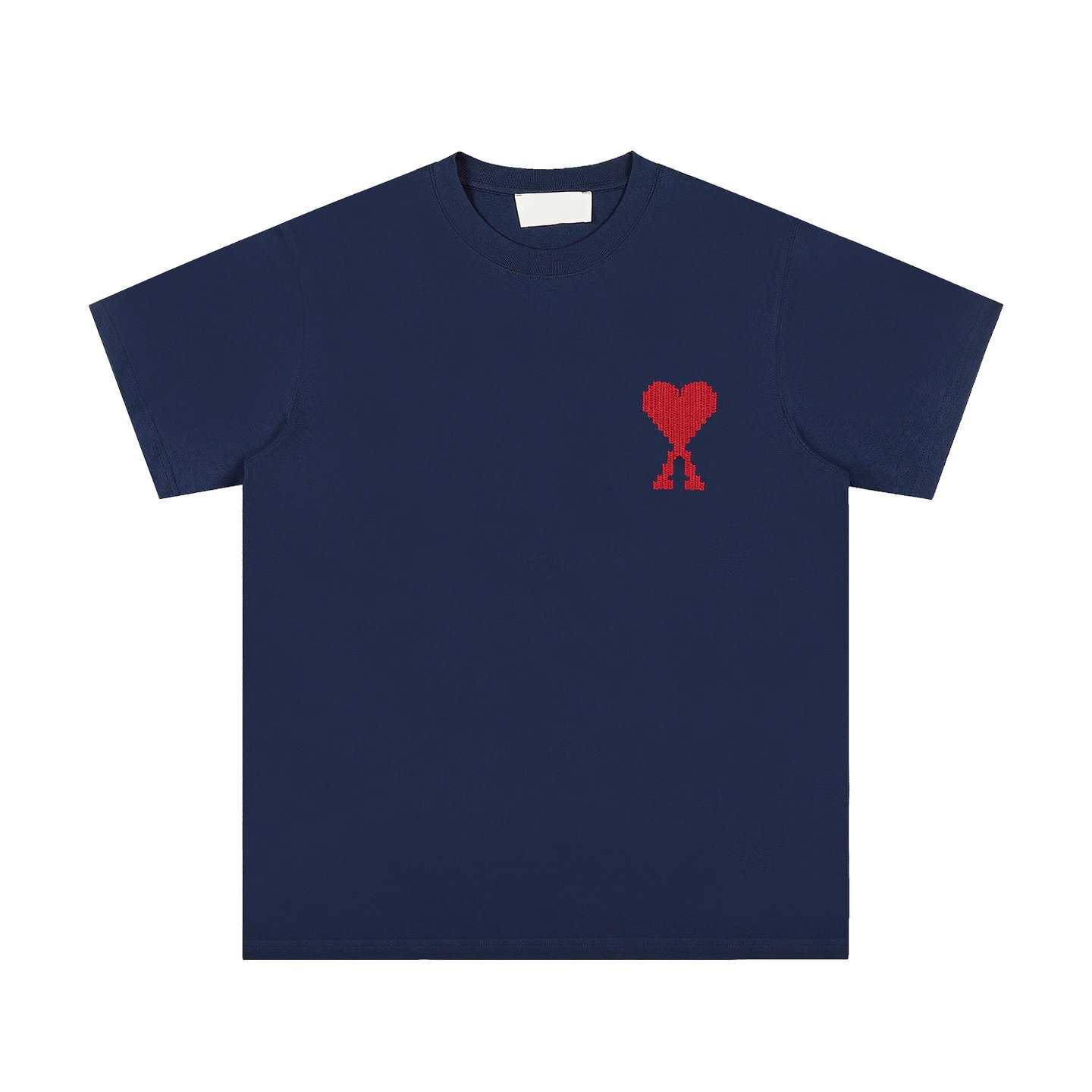 Design Raglan Sleeve T-Shirt with Embroidered Heart Knot Beige / Olive - 28