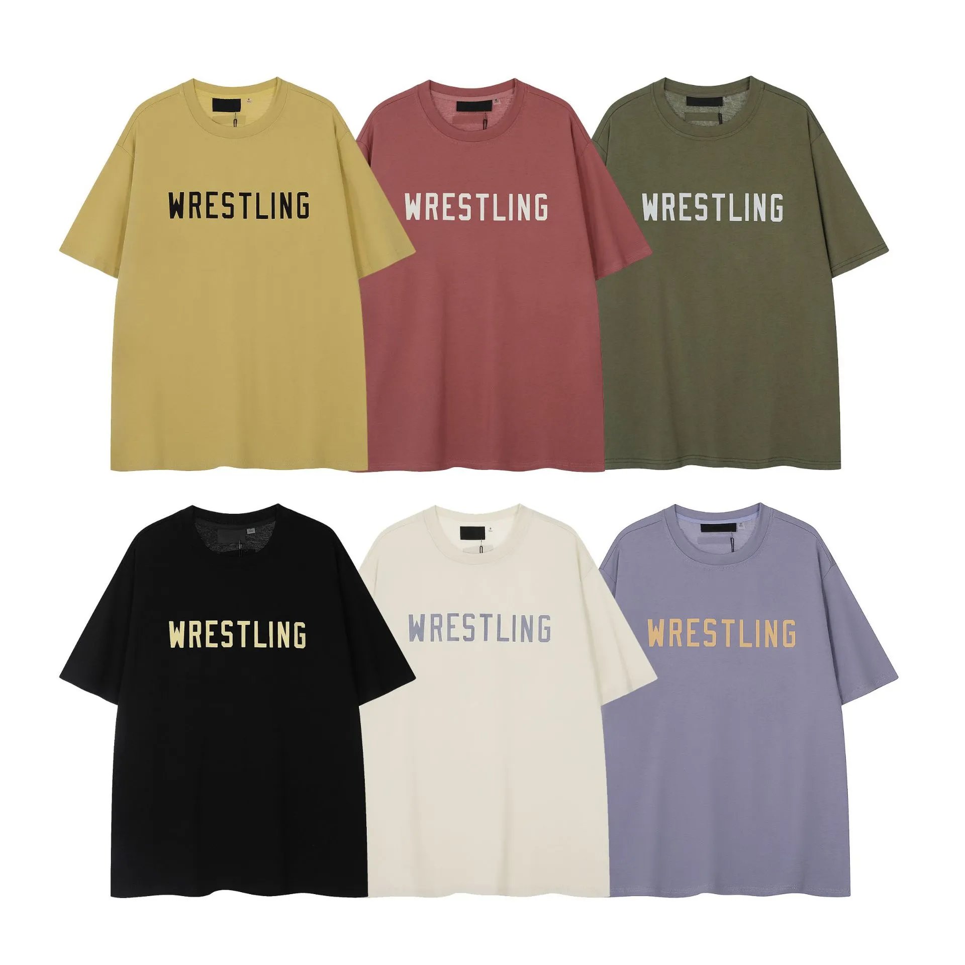Design Wrestling Bold Print Black T-Shirt - 3