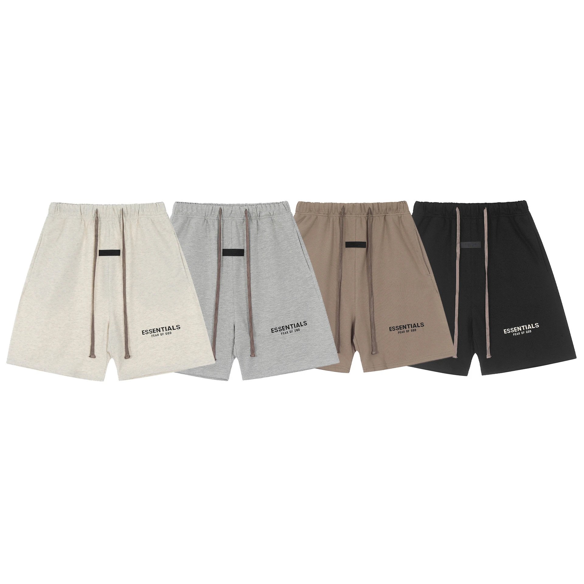 Fear of God Essentials Logo Print Oversized T-Shirt Beige - 7