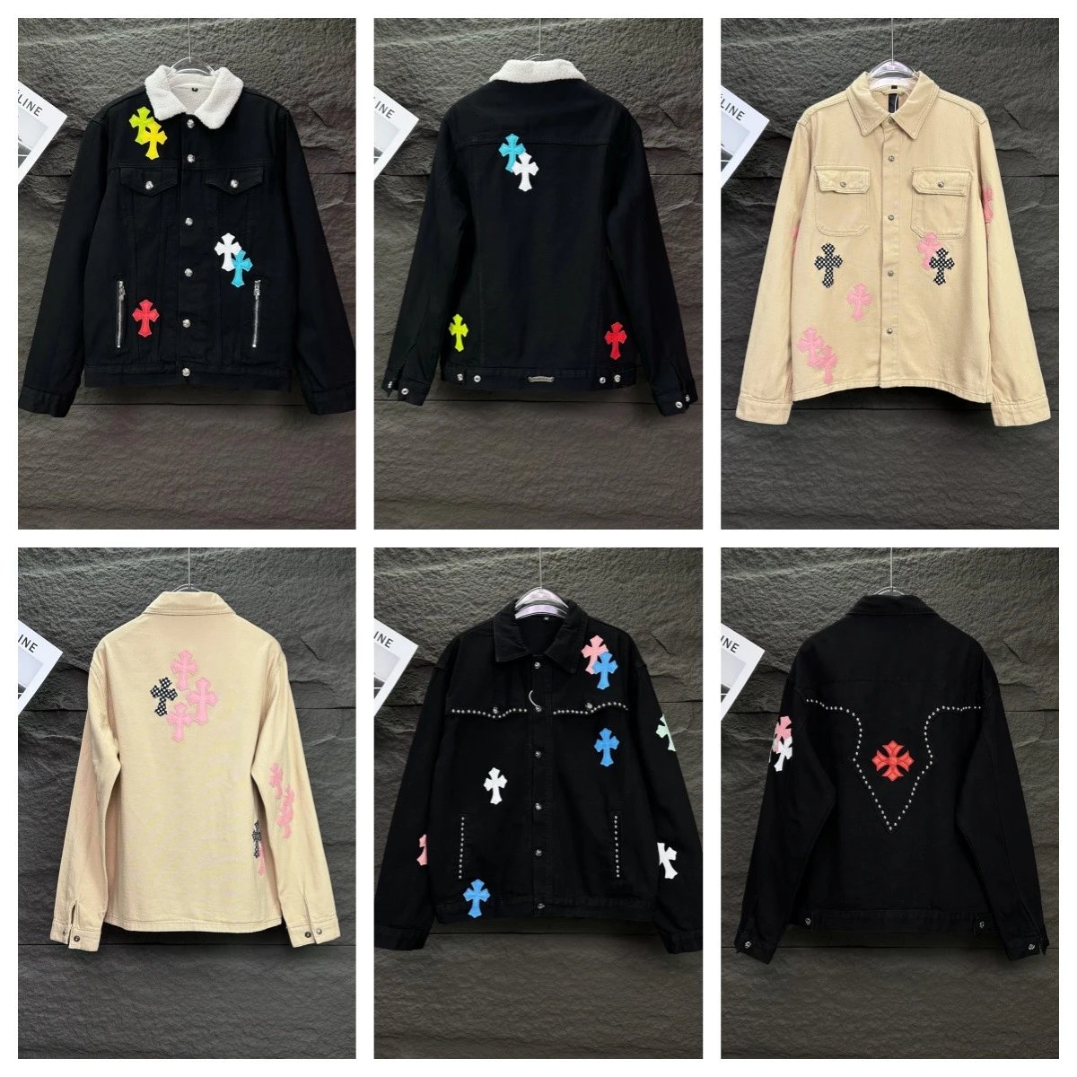 Chrome Hearts Cross Patch Denim Jacket Black - 3