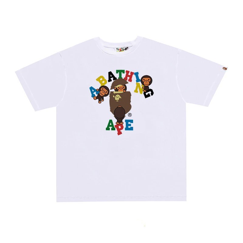 A Bathing Ape Plaid White T-Shirt - 10