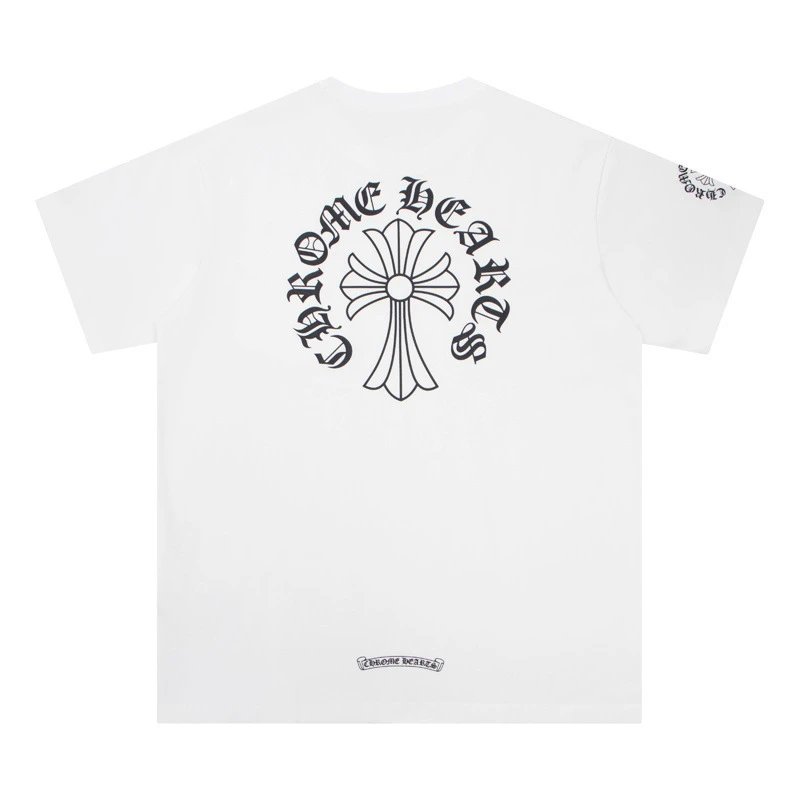 Chrome Hearts Logo Embroidered Black T-Shirt - 25