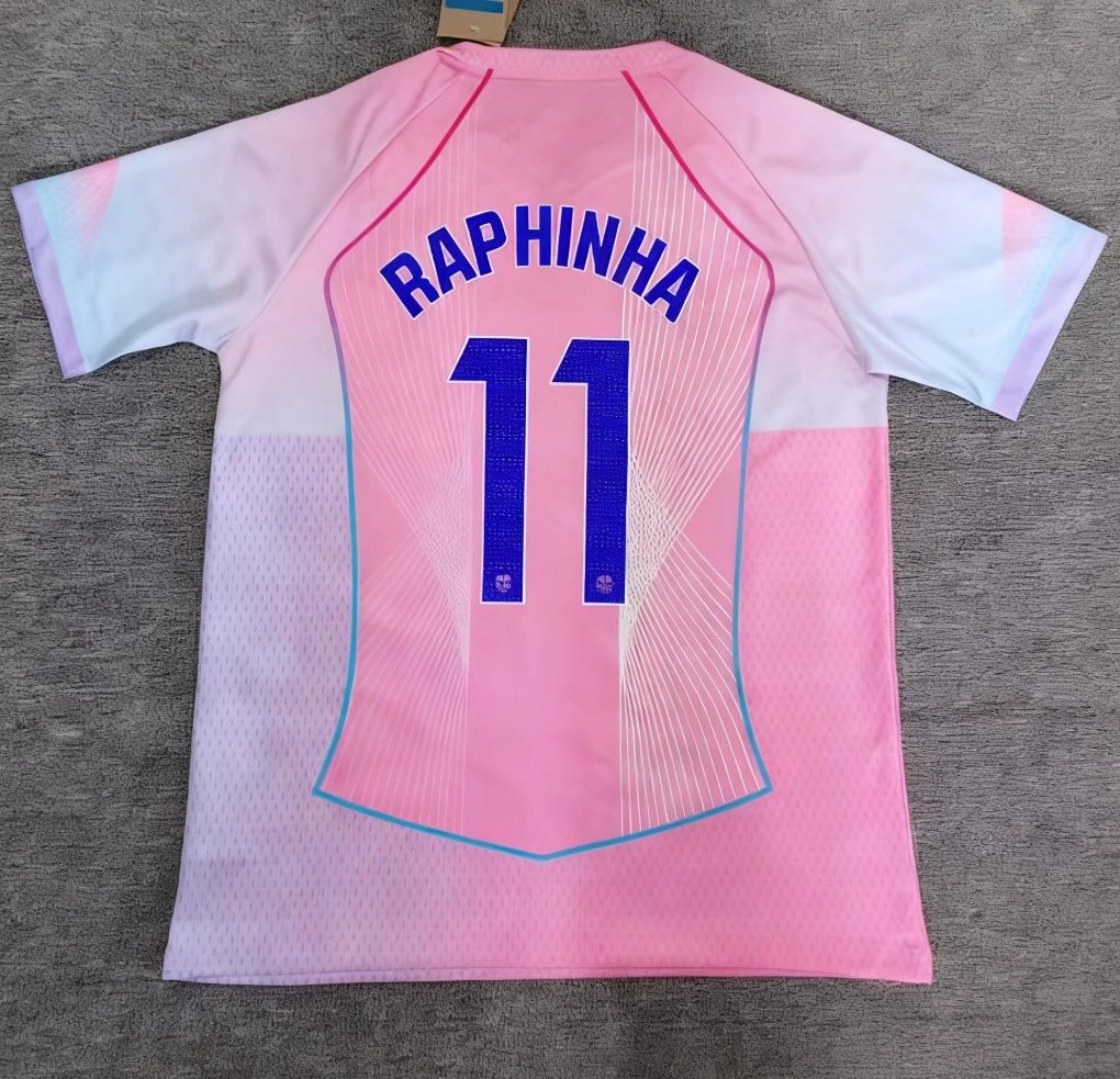 FC Barcelona 2023-24 Away Jersey Beige with Blue Accents Jersey - 10