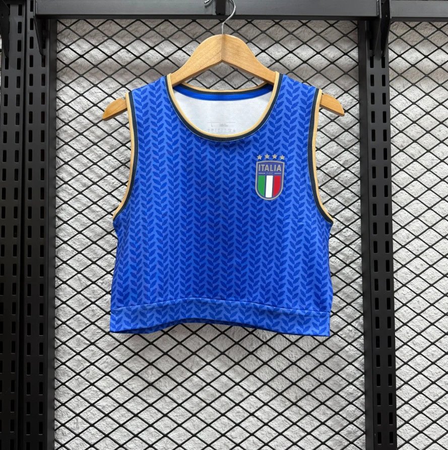 AC Milan Club América x Caliente.mx Crop Top Yellow / Black / Red / Blue Vest-Top Vest Top - 24