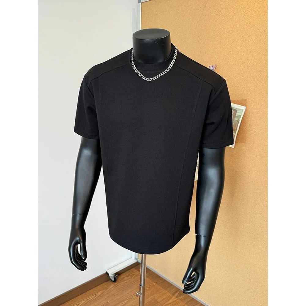 Design Contrast Trim Polo Black Polo Shirt - 28