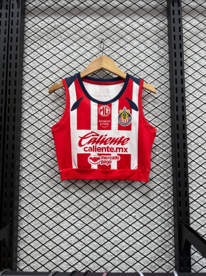 AC Milan Club América x Caliente.mx Crop Top Yellow / Black / Red / Blue Vest-Top Vest Top - 26