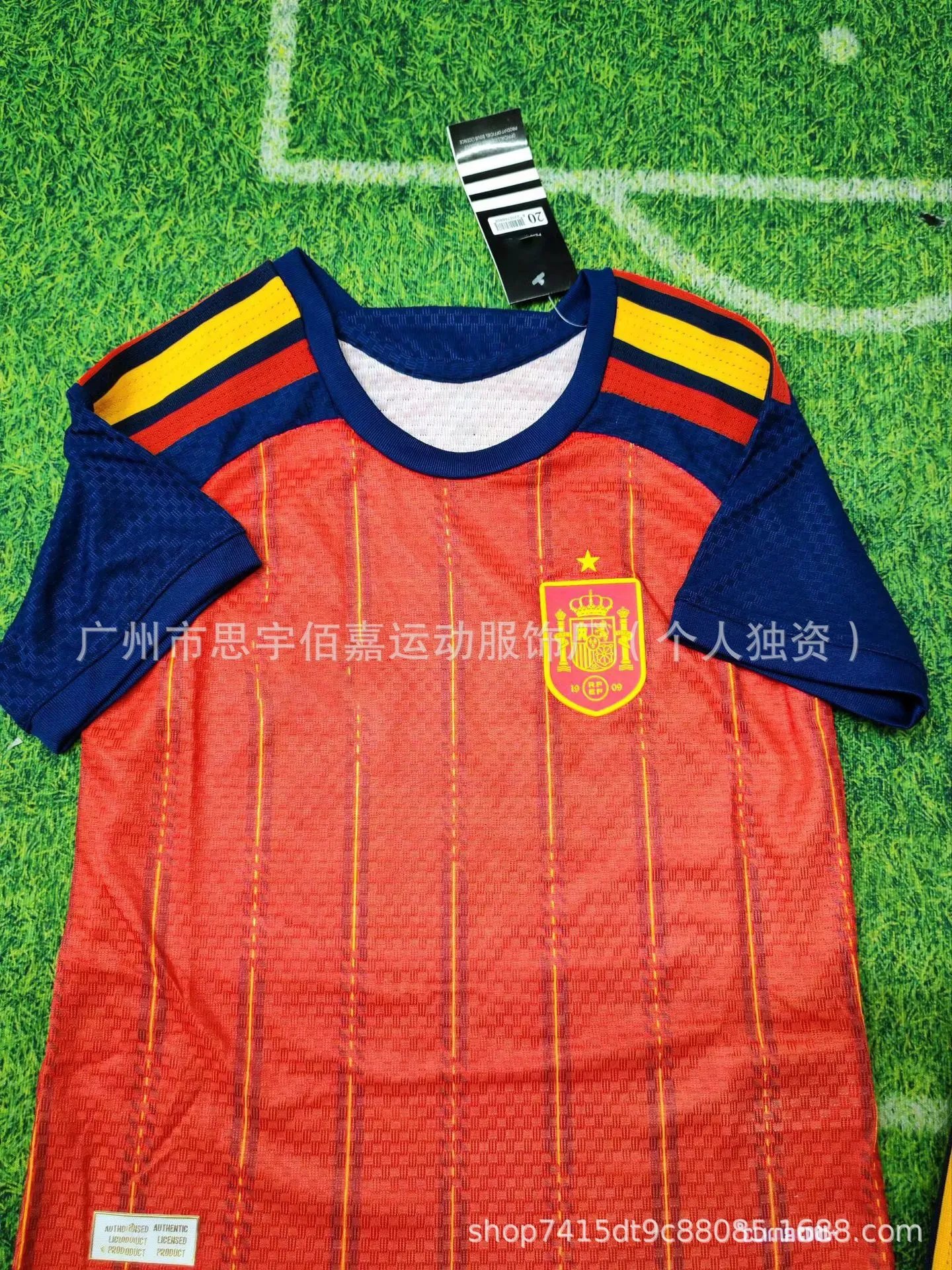 Design Argentina National Team Messi #10 Home Jersey Set Blue and White Stripes Jersey and Shorts Sets - 4