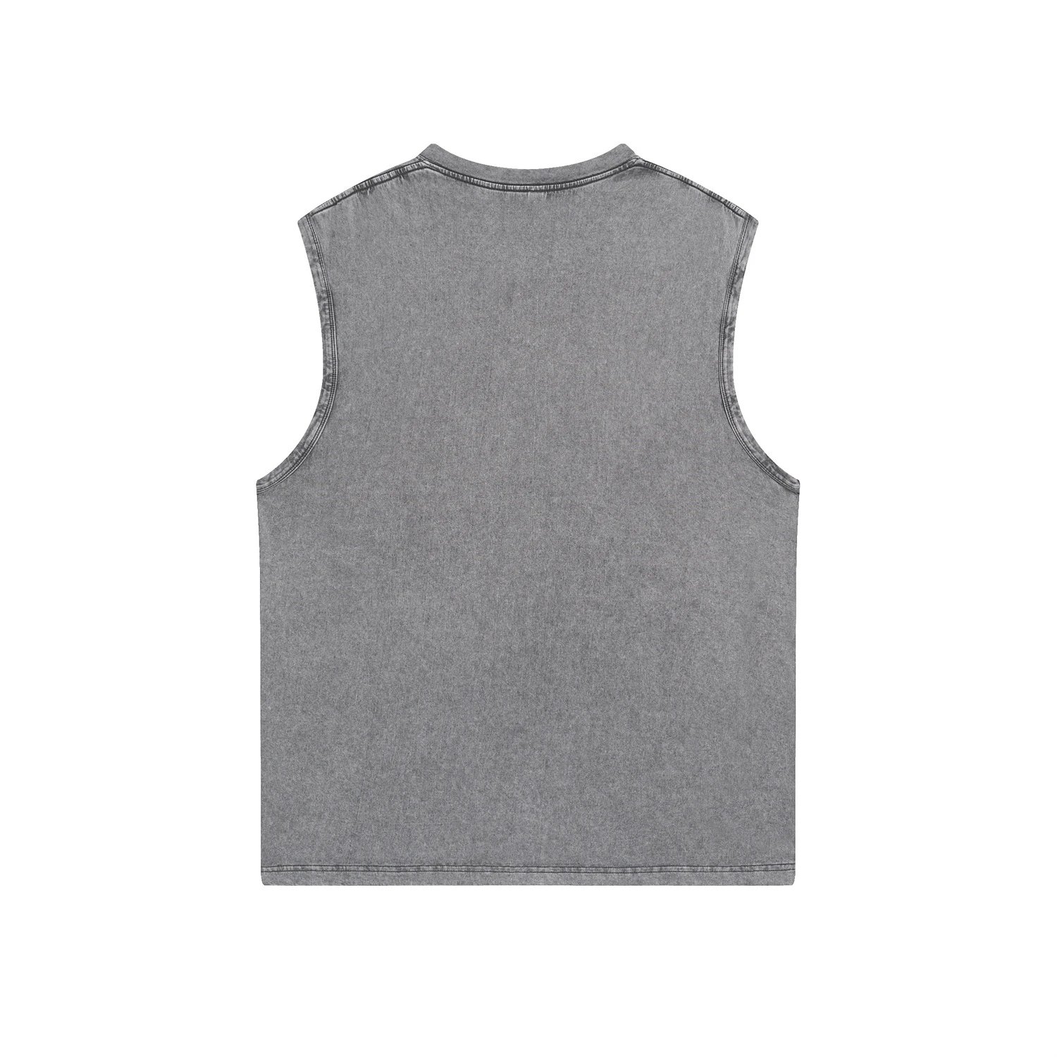 Fear of God Essentials Acid Wash Black Vest-Top - 6