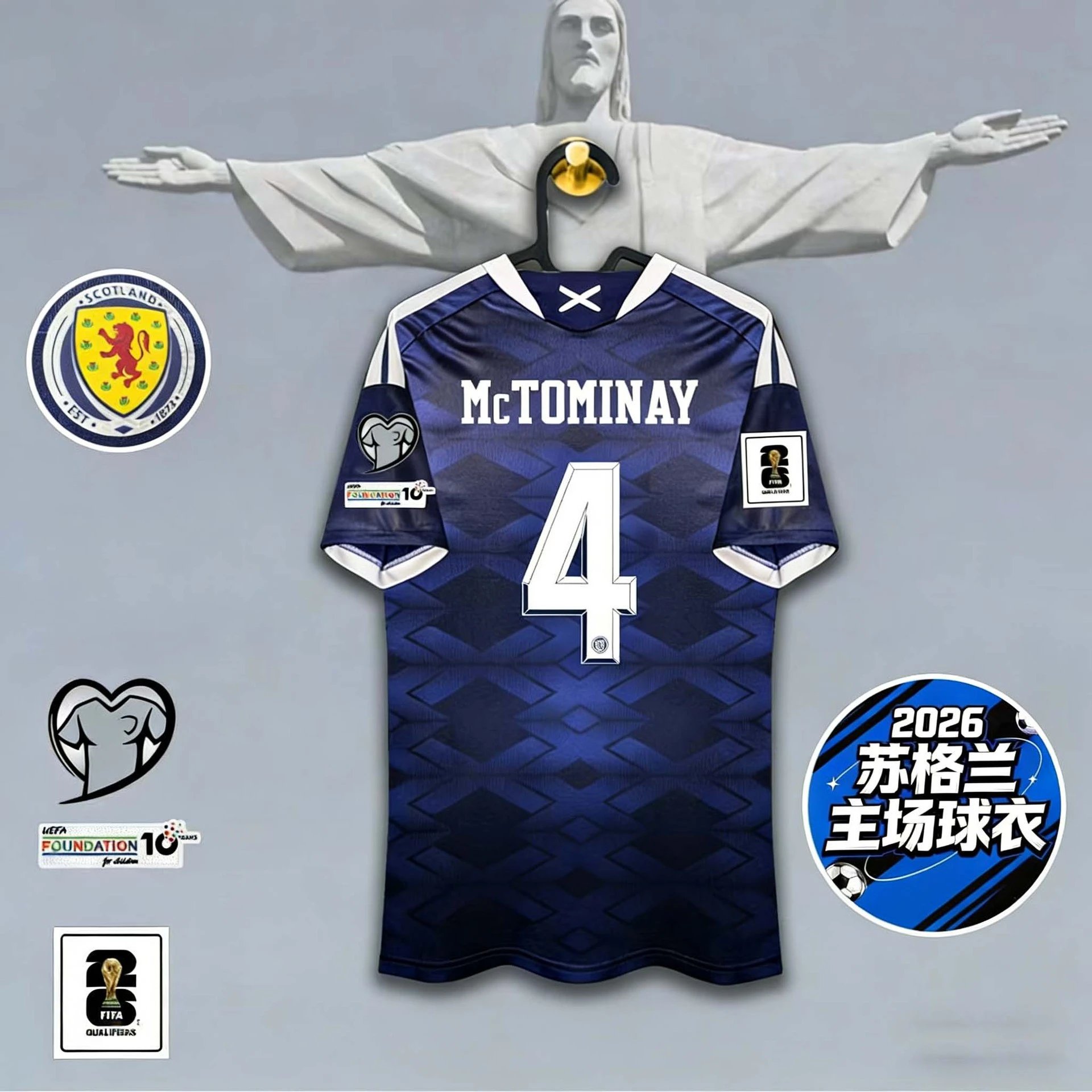 CBF Argentina National Team J. Alvarez #9 Home Jersey 2022 FIFA World Cup Champions Edition Jersey - 48
