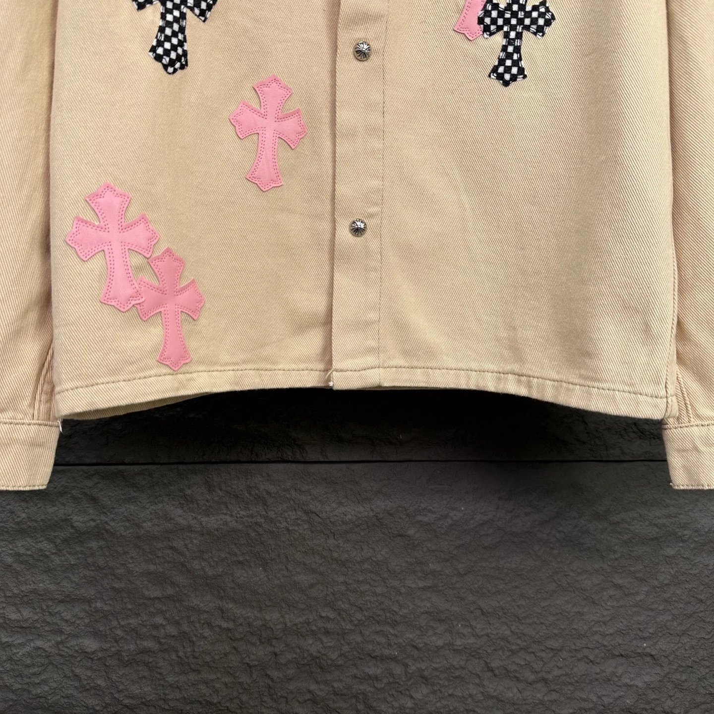 Chrome Hearts Cross Patch Denim Jacket Black - 17