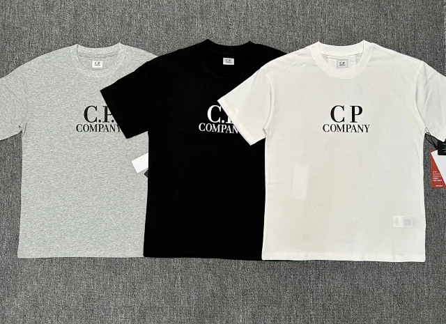 C.P. Company T-Shirts Logo Print Crewneck Short-Sleeve T-Shirt product detail image 2