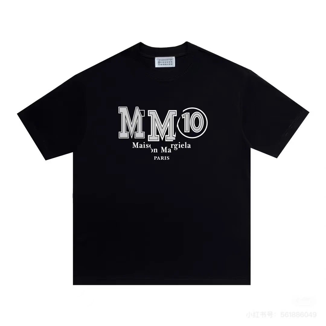 Maison Margiela Paint Splatter Graphic T-Shirt Black - 12