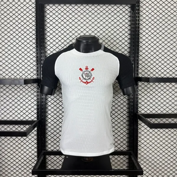 Corinthians Raglan Performance T-Shirt White / Black - 1