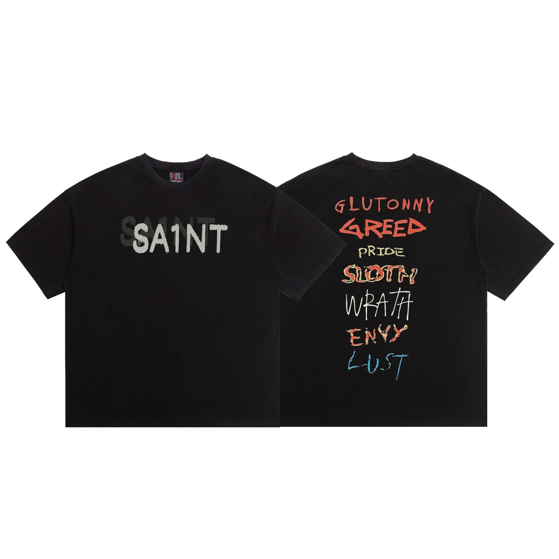 Design SAINT ETW x MXX Dirty Pig Graphic Tee White T-Shirt T-Shirts - 10