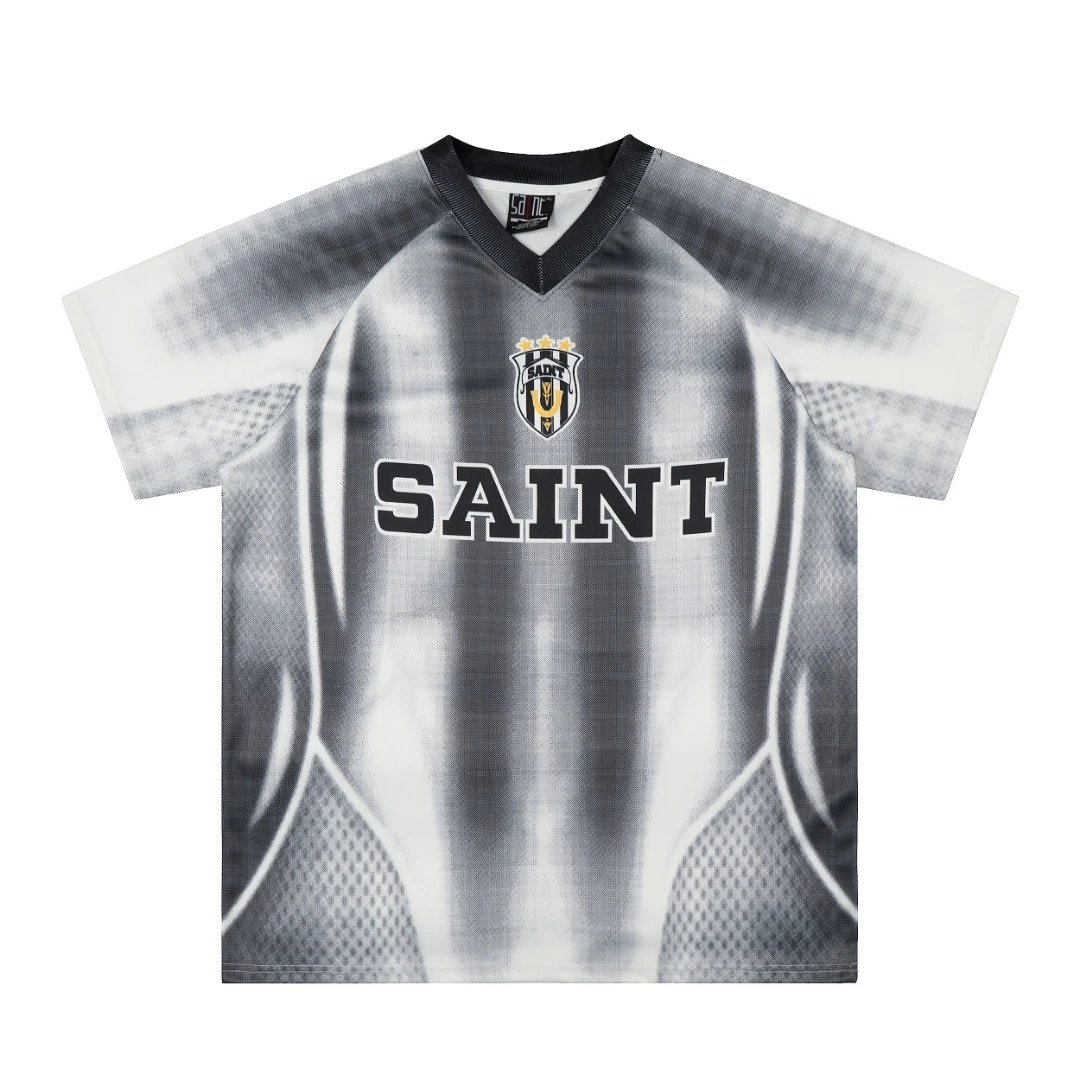 Design Saint FC Yellow Green V-Neck Jersey - 15