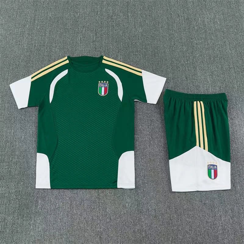 Adidas Algeria National Football Team Home Kit Green Red Jersey and Shorts Set Sets - 13