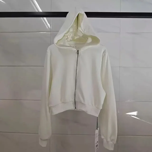 Alo Hoodies & Sweatshirts Cropped Zip-Up Hoodie product detail image 7