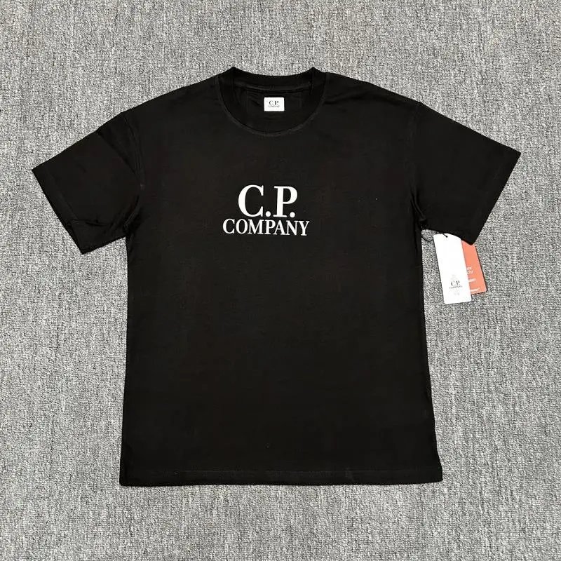 C.P. Company Patch Logo Black T-Shirt - 5