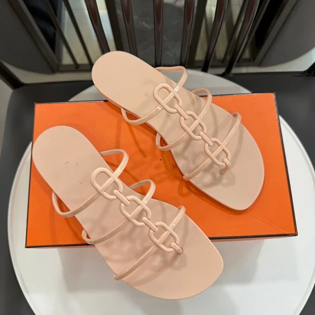Hermès Sandals Egerie chain-link jelly product detail image 5