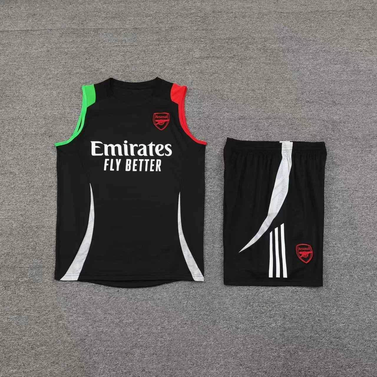Paris Saint-Germain Training Vest and Shorts Set Pink / Black - 5