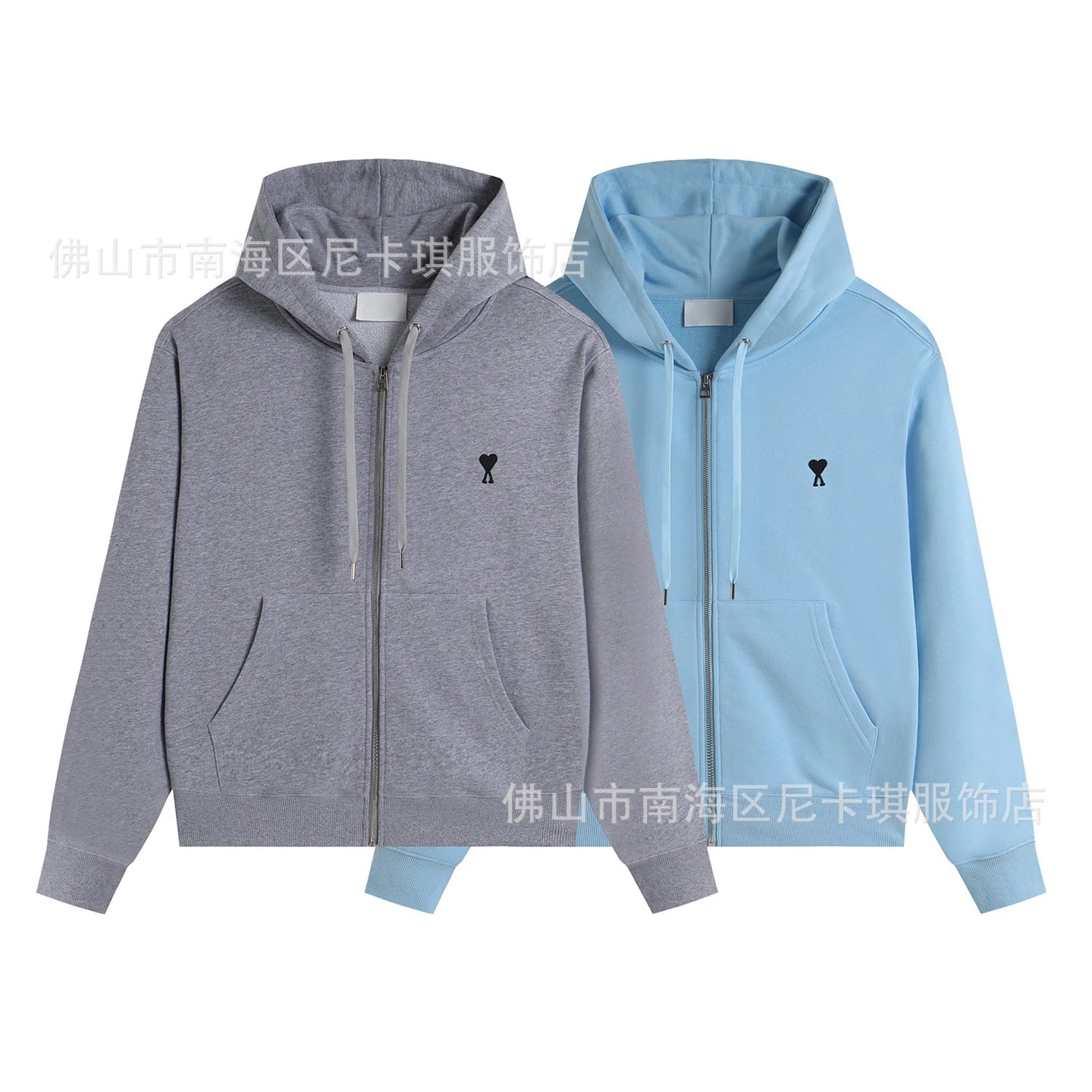 Comme des Garçons Play Heart Logo Gray Crewneck Sweatshirt Sweater - 4