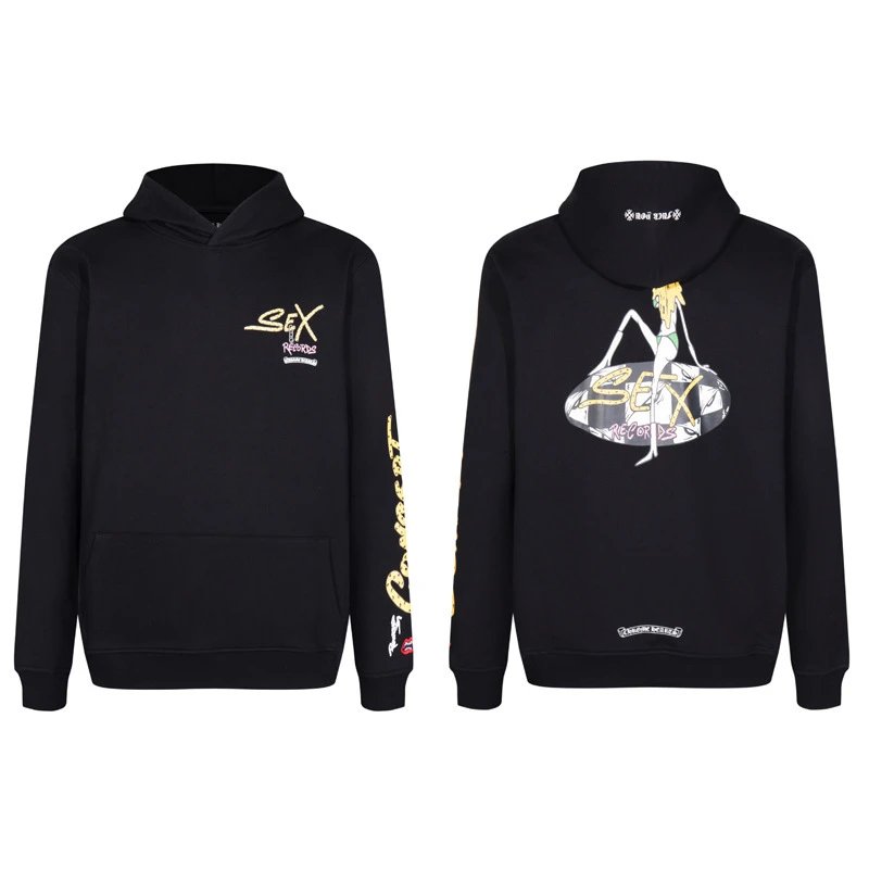 Chrome Hearts Cross Motif Knit Sweater Black with Red Embroidery - 14