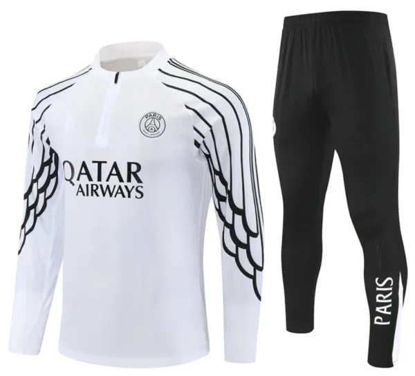 Paris Saint-Germain Training Set White / Black Activewear - 1