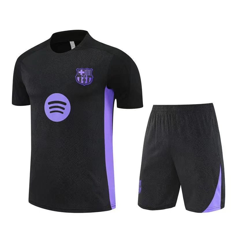 FC Barcelona x Spotify Training Jersey and Shorts Set Purple / Navy - 5