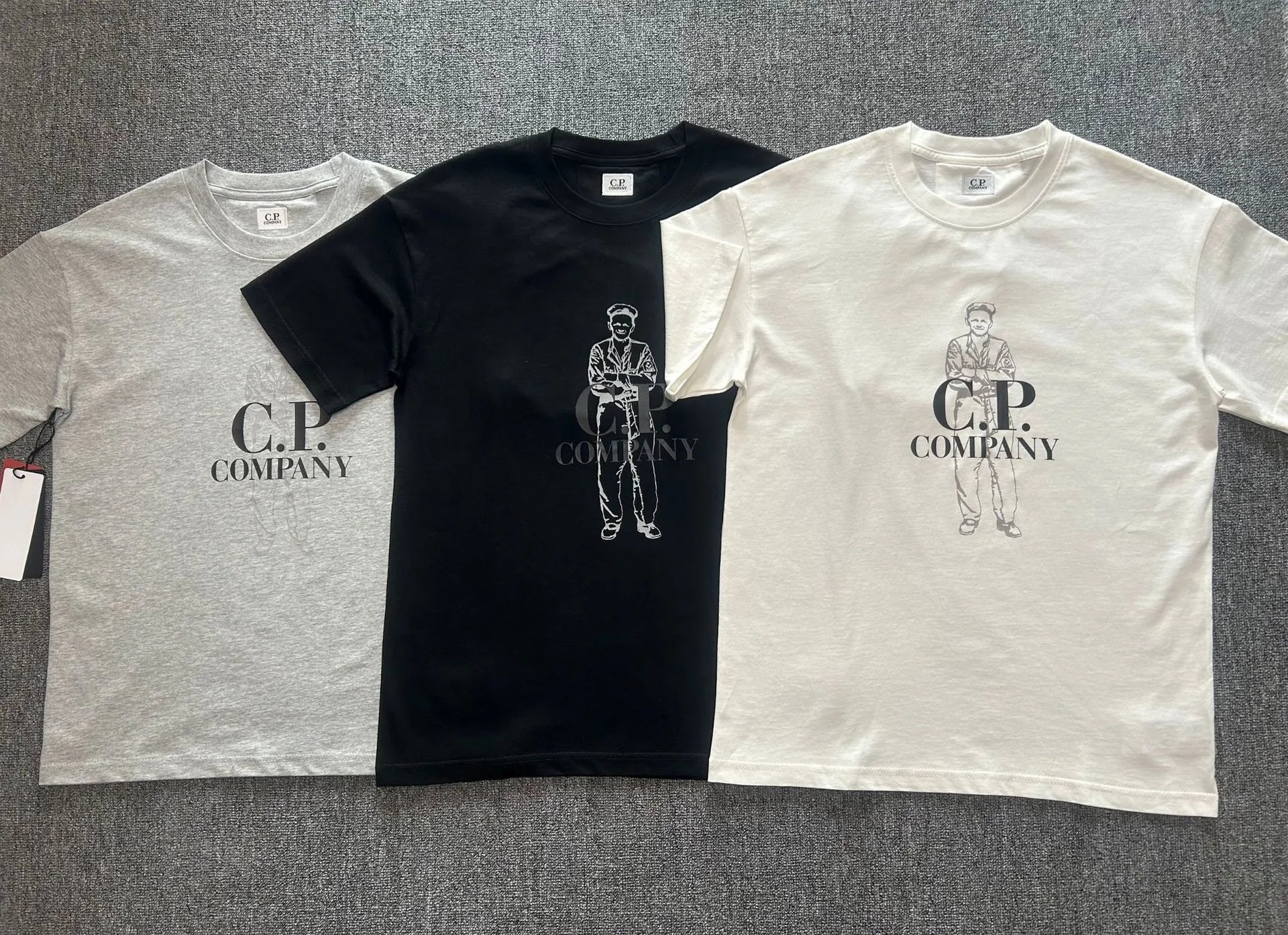C.P. Company Patch Logo Black T-Shirt - 8