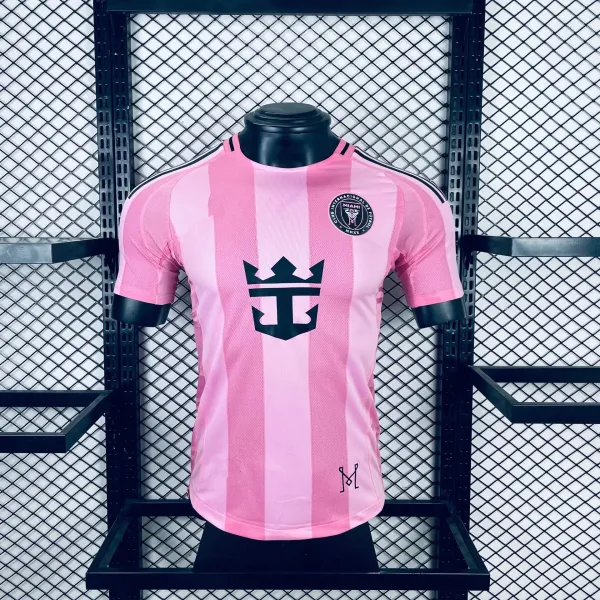 Inter Miami CF x Royal Caribbean Pink Striped Soccer Jersey - 1