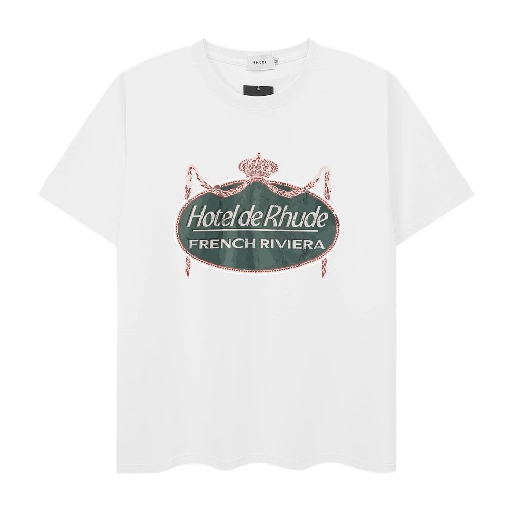 Rhude Town and Country Graphic T-Shirt White - 48