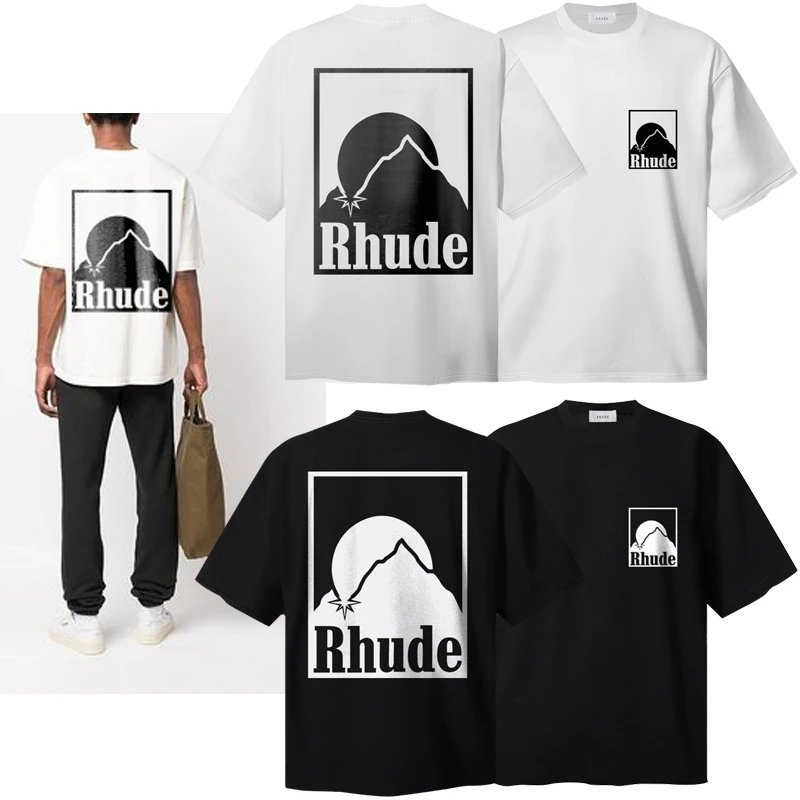 Rhude USA World Champions Graphic T-Shirt Beige - 3