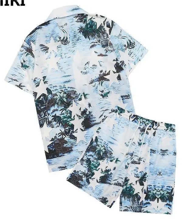 Amiri Vinyl Record Print Short-Sleeve Shirt Black - 7