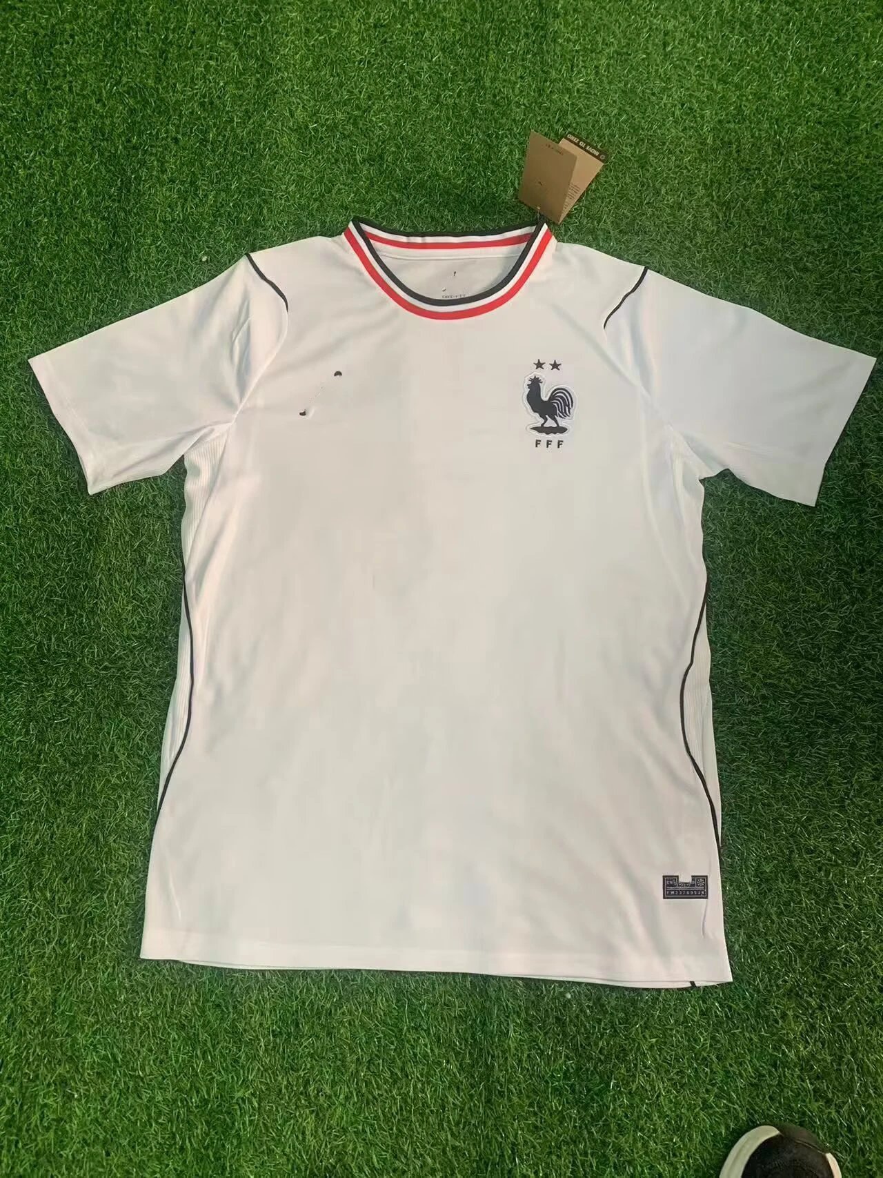 Design Club Tijuana x Caliente x Carl's Jr. Red and Navy Soccer Jersey - 13