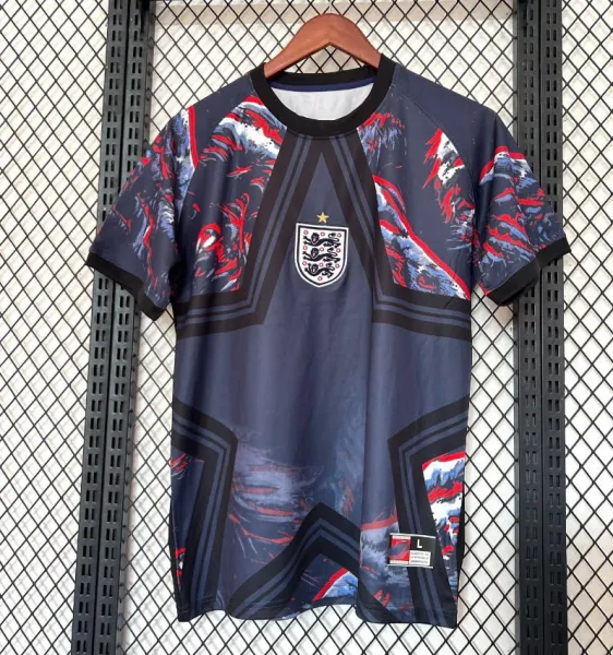 England Football Association Abstract Print Jersey Navy - 1