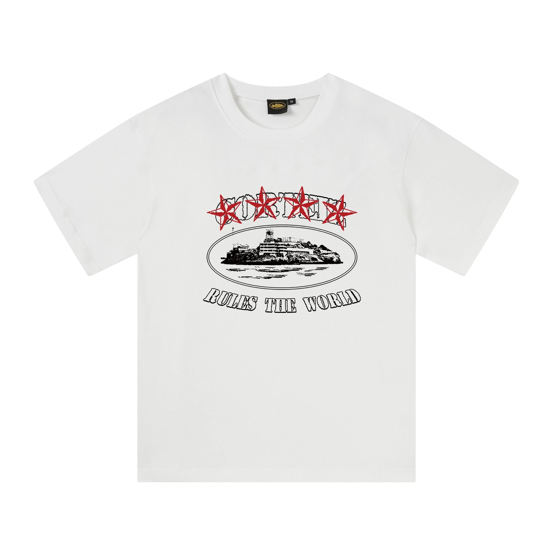 Design Oval Island Graphic Black T-Shirt - 13